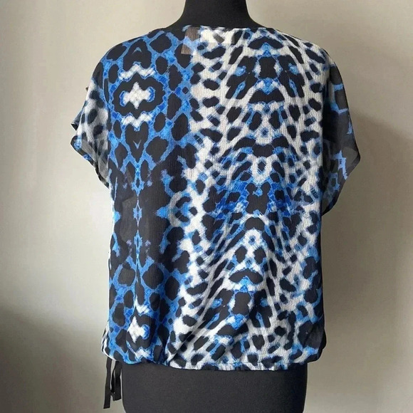 DKNY  JEANS| Sheer Sleeveless Blouse - Picture 3 of 6